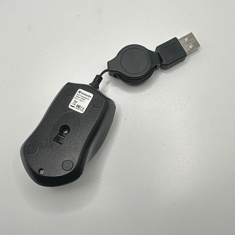 Verbatim Black and Silver Wired Mouse